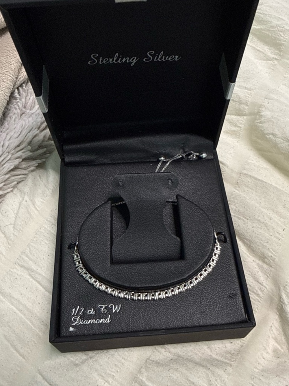 1/2 ct F.W. Diamond Adjustable Bracelet